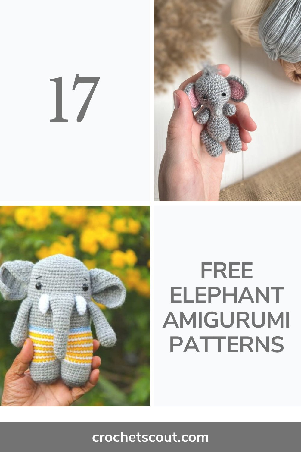 Best Crochet Elephant Patterns Crochet Scout