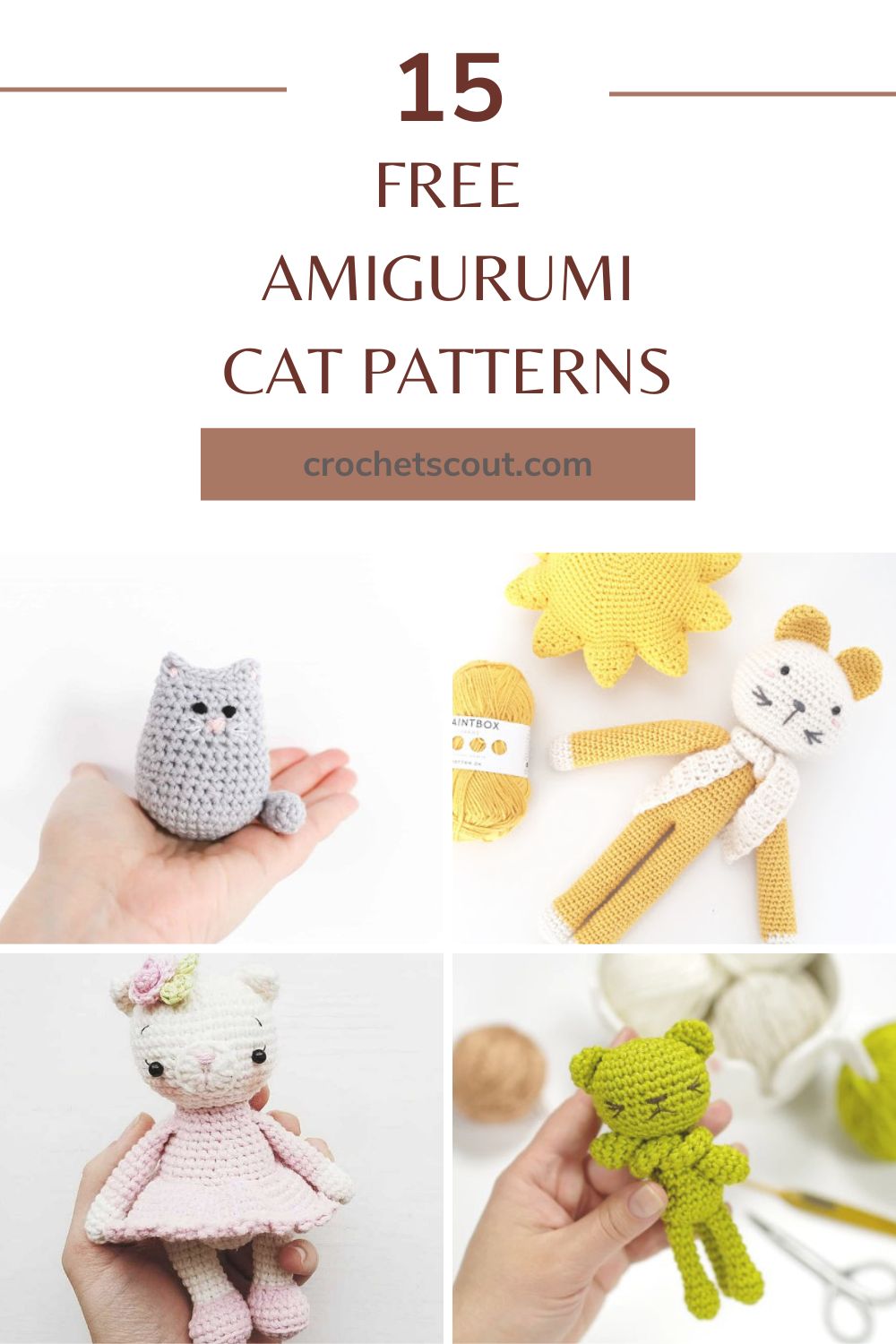 15 Free Amigurumi Cat Patterns - Crochet Scout