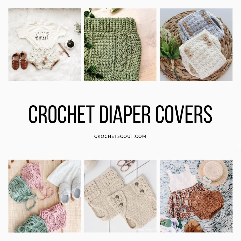 Crochet Ruffle Diaper Cover - Free Pattern - Left in Knots