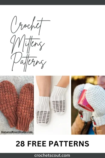 Beginner Bulky Mittens - Free Crochet Pattern - MJ's off the Hook Designs