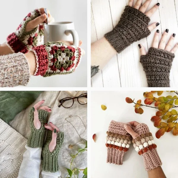 35 Free Crochet Fingerless Gloves Patterns