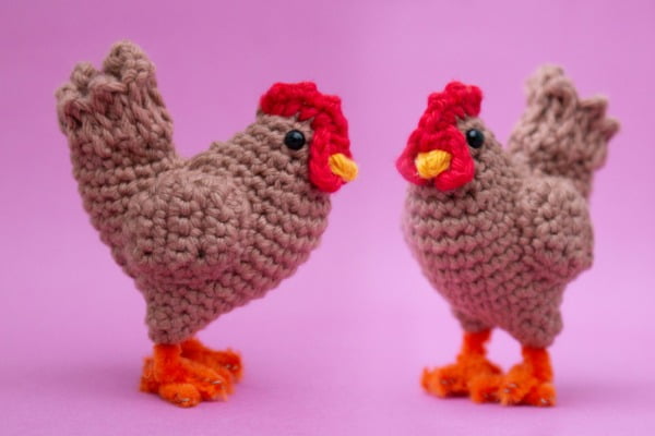 Crochet hens.