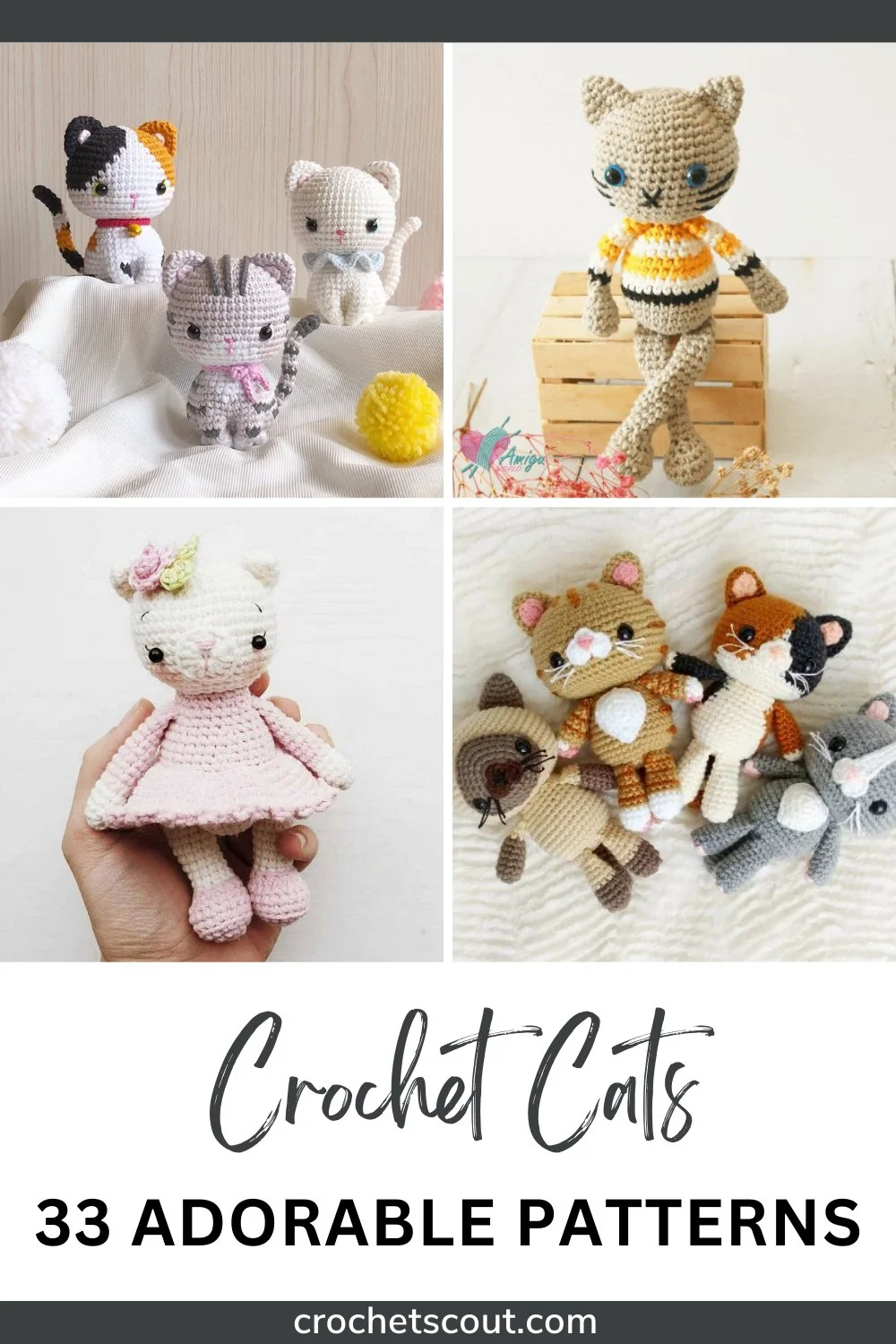 Top 30 Free Amigurumi Crochet Cat Patterns