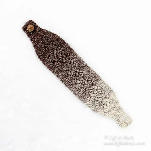Bean stitch crochet ear warmer.