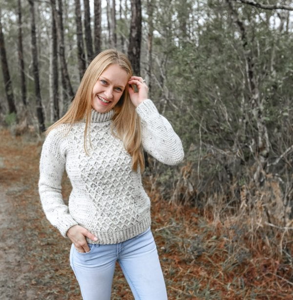 14 Free Crochet Turtleneck and Cowl Neck Sweater Patterns - Crochet Scout
