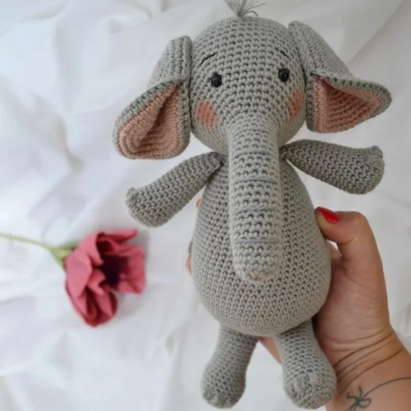 Elephant Amigurumi Plush – The Yarn Bowl Crochet