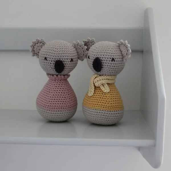 Two crochet koala softies
