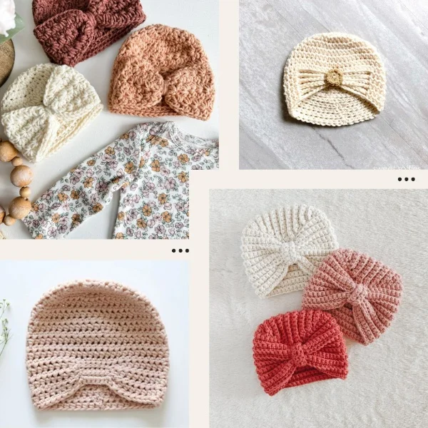 Cute Crochet Baby Turbans: 7 Free Patterns