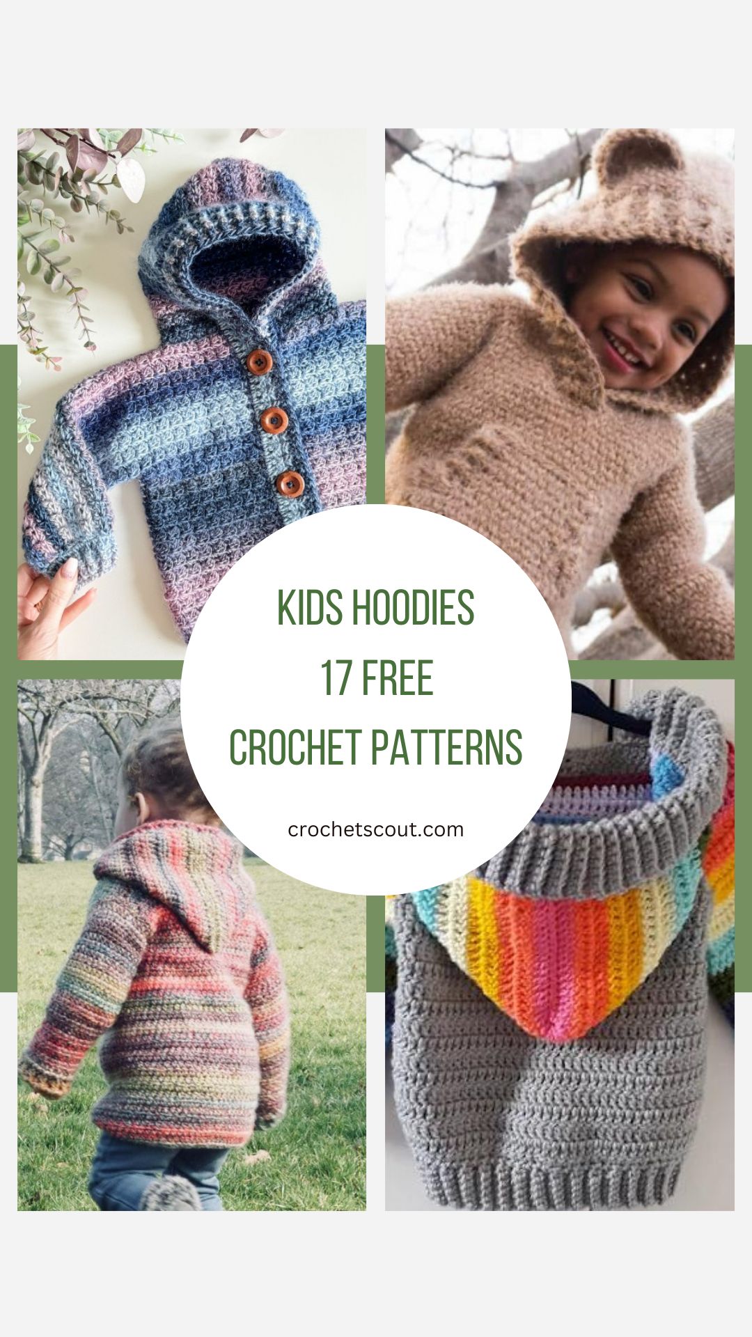 23 Crochet Hoodie Patterns for Babies and Children