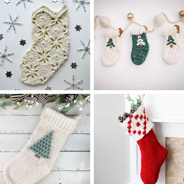 Easy Crochet Puff Stitch Stocking - Free Christmas Stocking Pattern - A  Crafty Concept