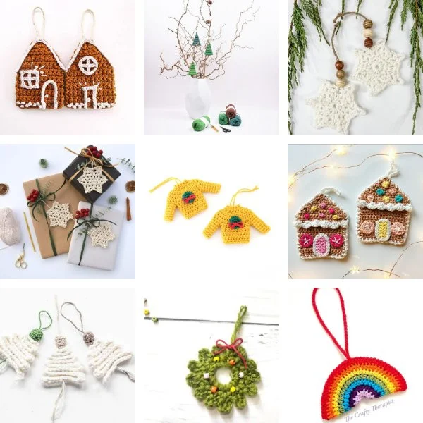 Top 50 Crochet Christmas Tree Ornaments: All Free Patterns