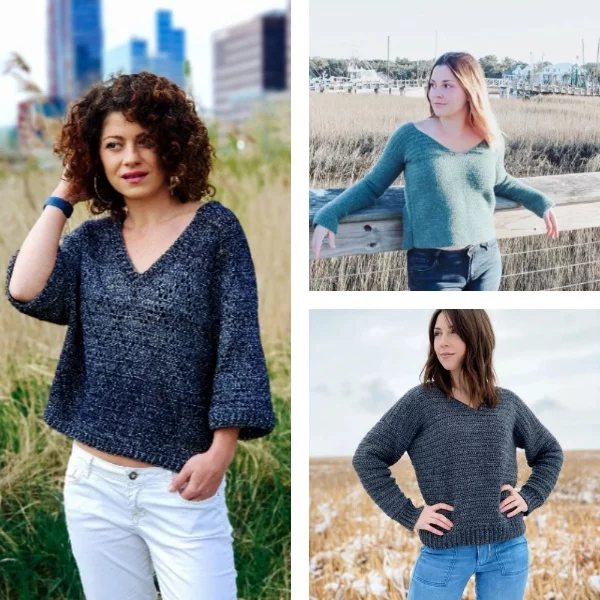 The Best Free Crochet V-Neck Sweater Patterns