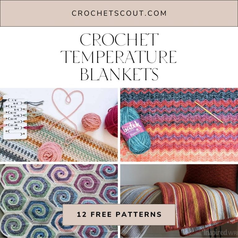 12 Free Crochet Temperature Blanket Patterns Crochet Scout