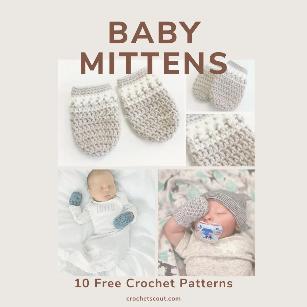 10 Free Crochet Baby Mittens Patterns