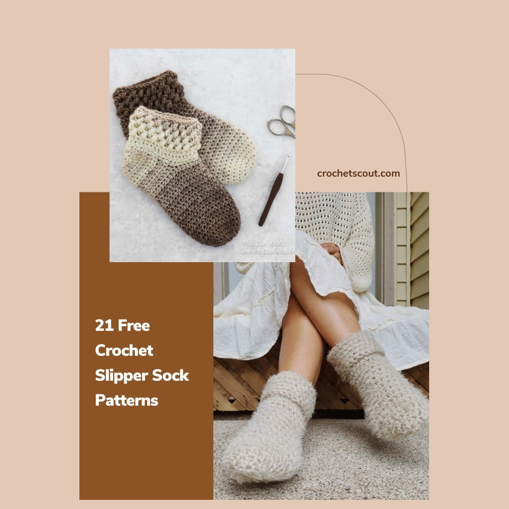 21 Free Crochet Slipper Socks Patterns - Crochet Scout