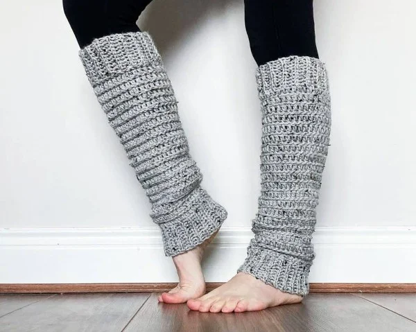 Ads-Free Three-Color Baby Knit Leg Warmers Pattern