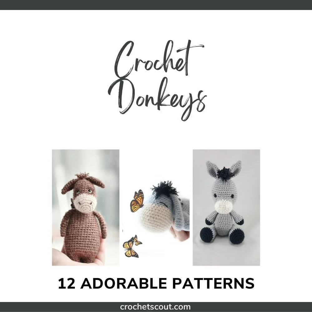 10 Adorable Crochet Donkey Patterns