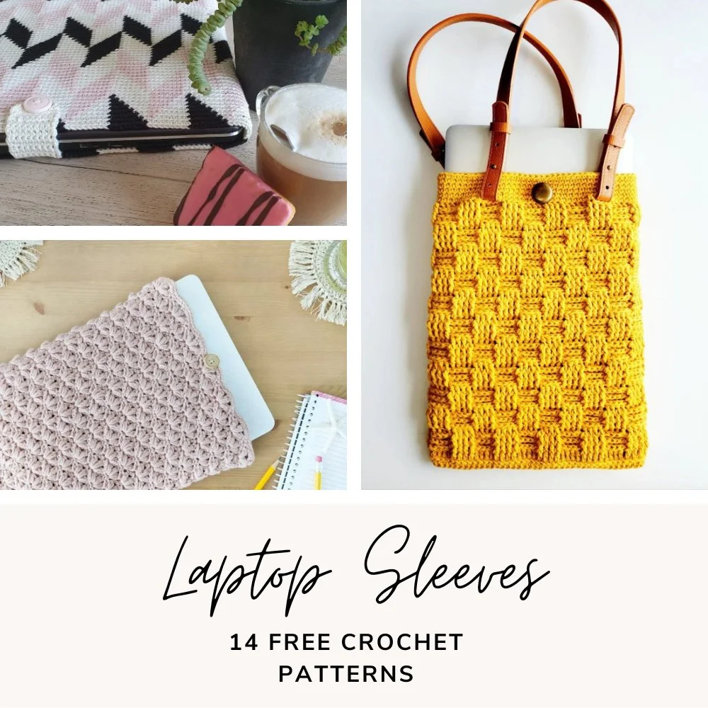 Crochet Meets Technology: 14 Crochet Laptop Sleeve Patterns