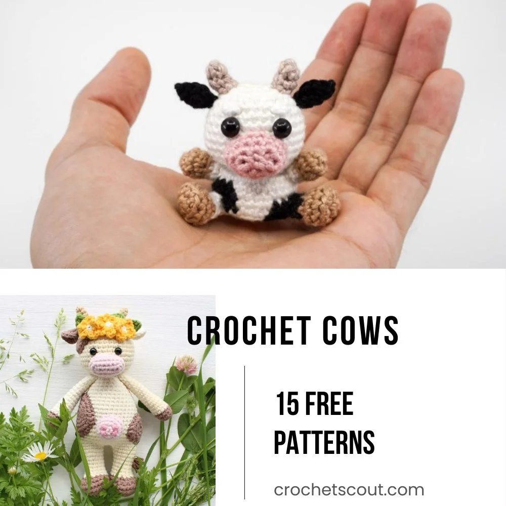 15 Free Crochet Cow Patterns