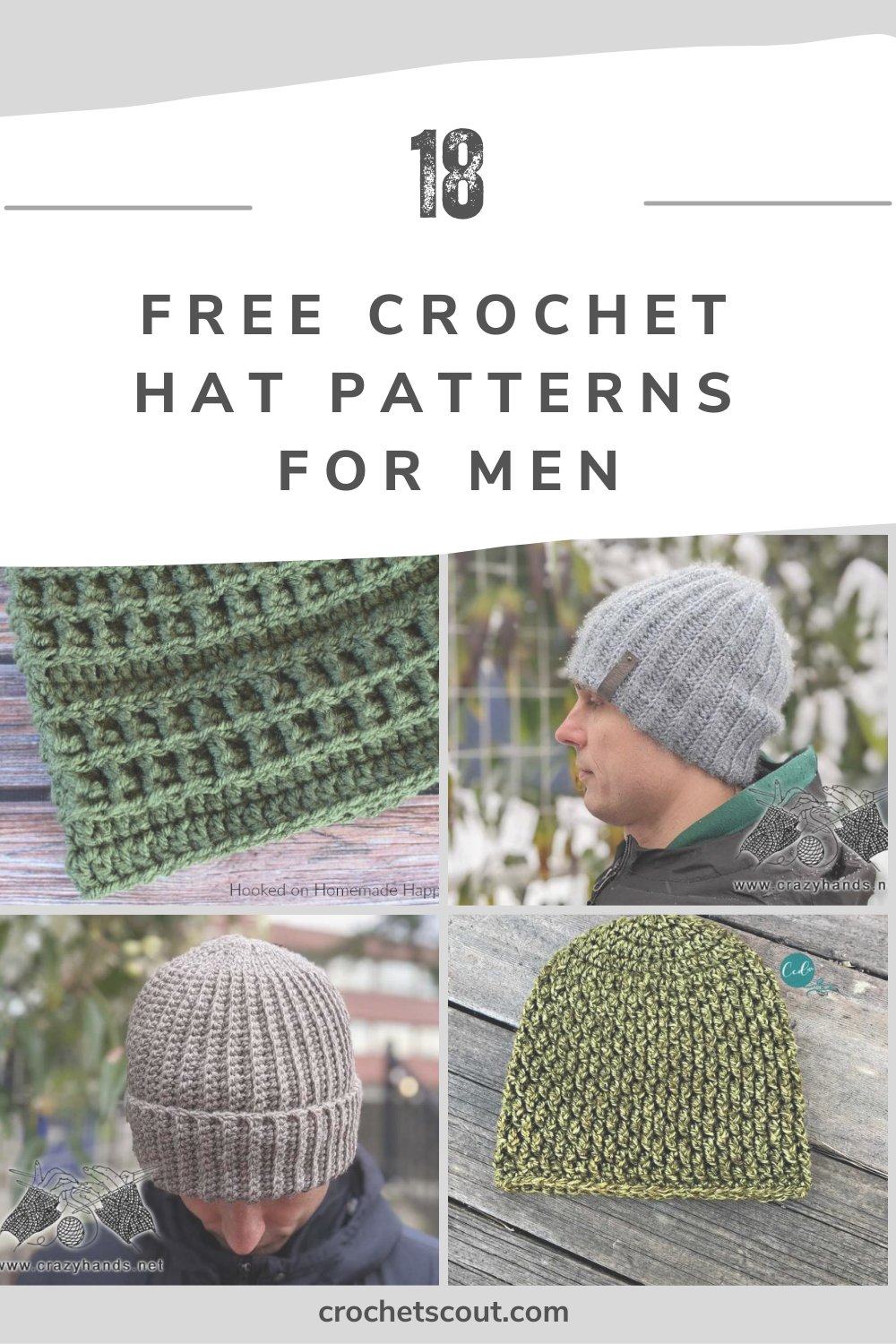 Men's Crochet Hats - 18 Free Patterns - Crochet Scout