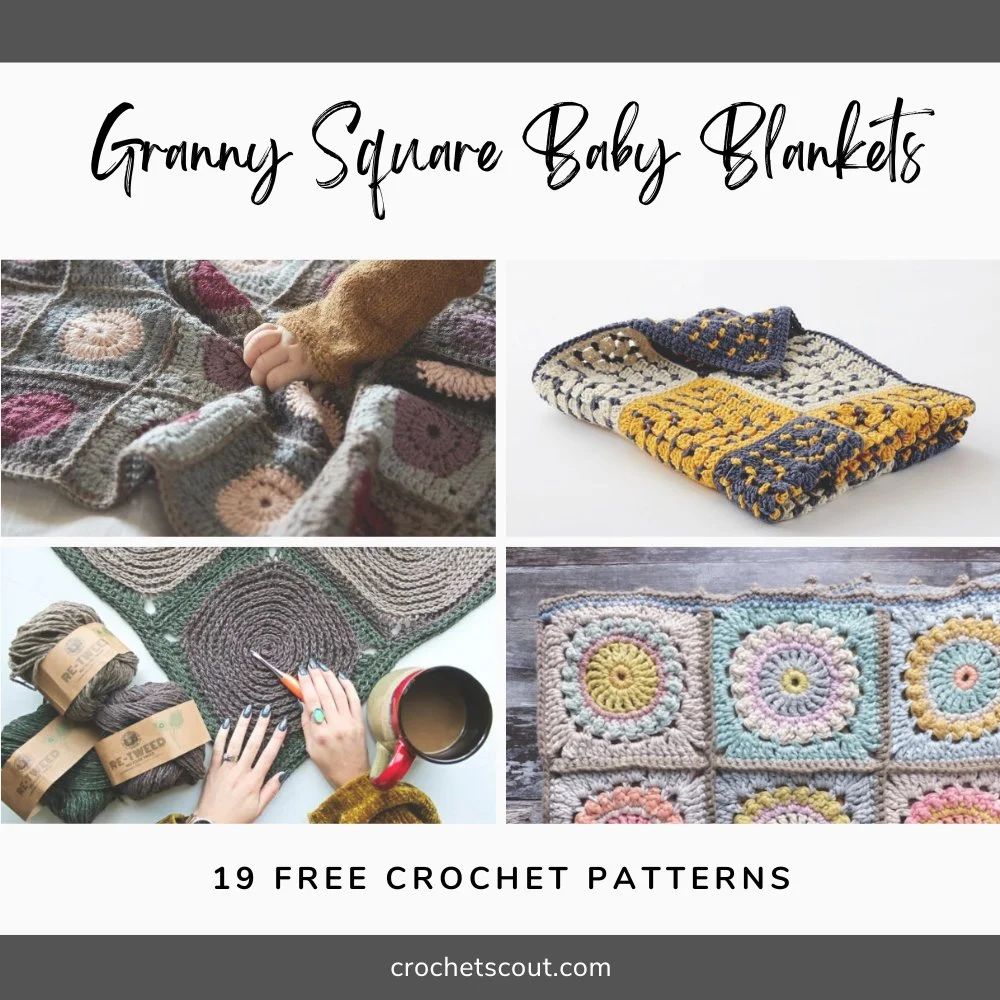 Granny Square Baby Blankets – 19 Free Patterns
