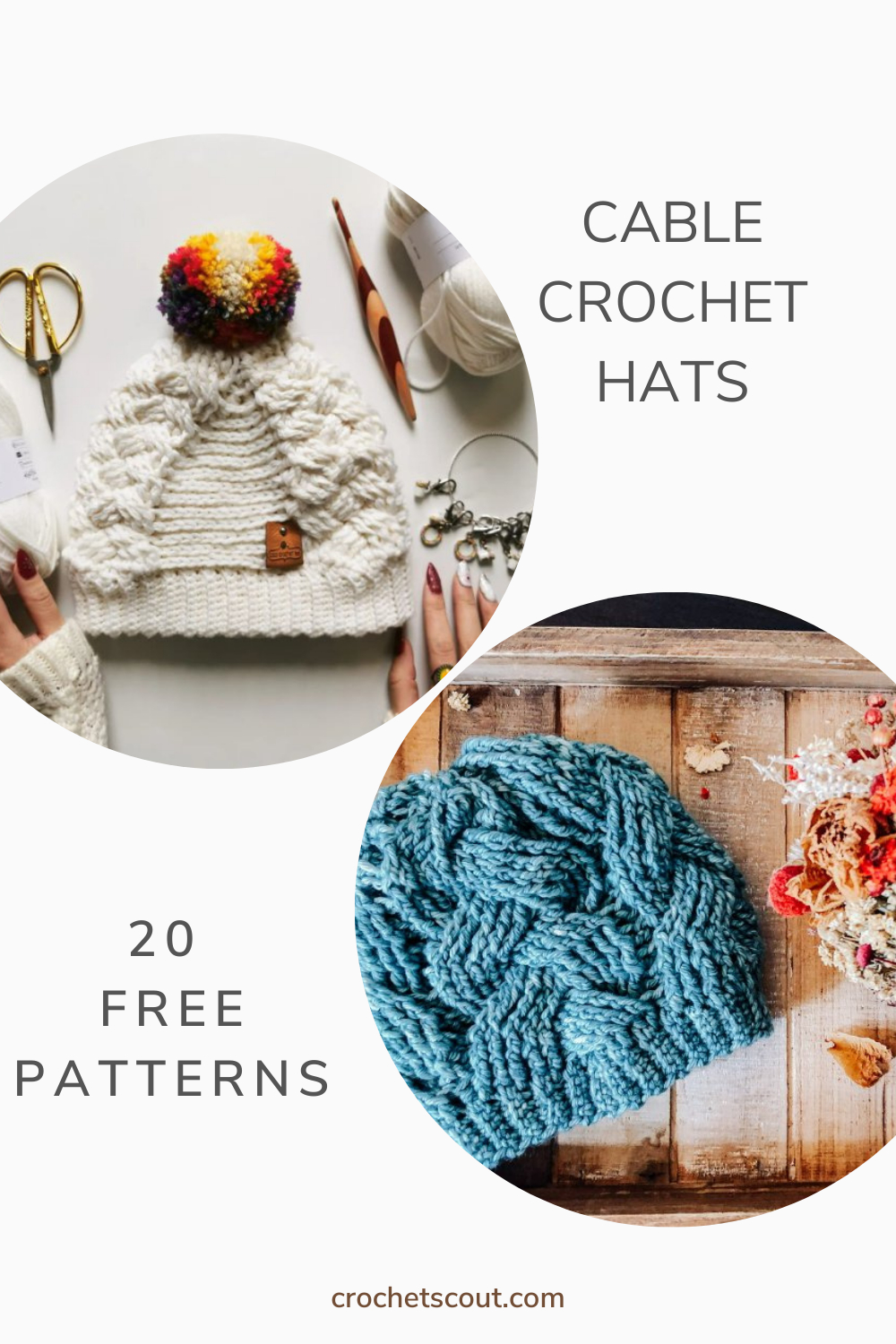 20 Free Cable Crochet Beanie Patterns Crochet Scout