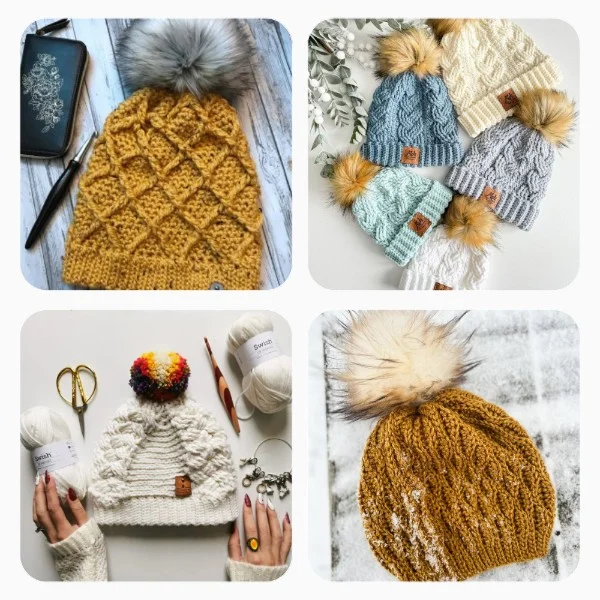 20 Free Cable Crochet Beanie Patterns
