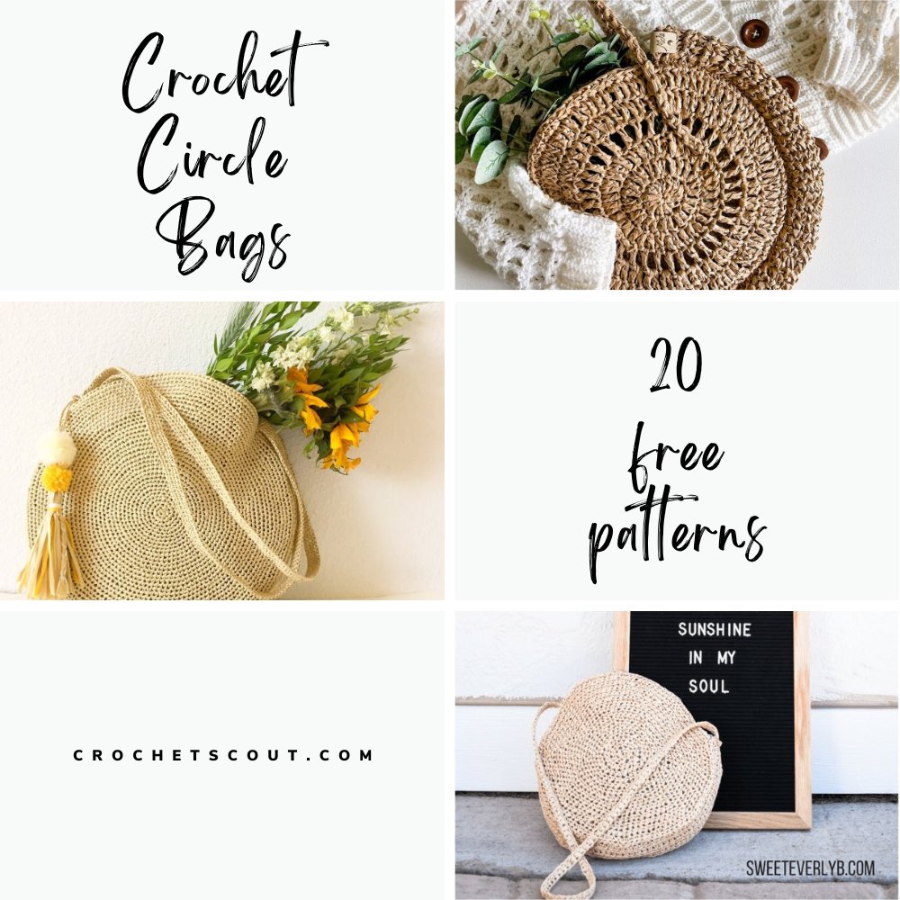 Crochet Bag Pattern {Raffia Circle Bag} - Handy Little Me