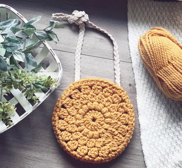 DIY Crochet Pattern Round Bag Mirjana