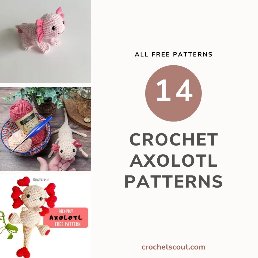 Crochet Axolotl: 14 Adorable Free Patterns