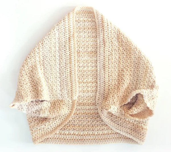A simple crochet shrug.