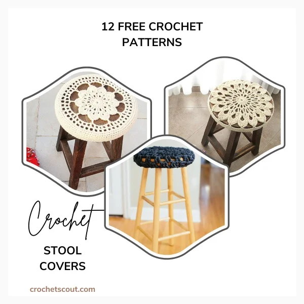 12 Free Crochet Stool Cover Patterns