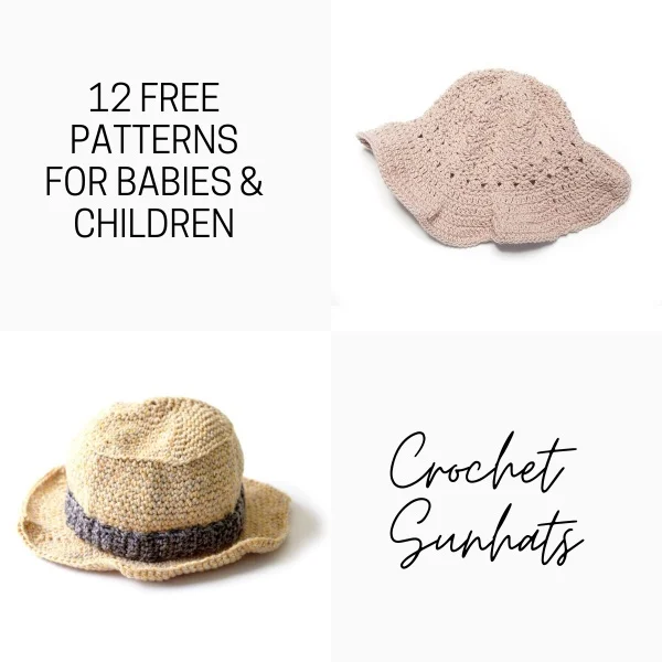 12 Free Crochet Sun Hat Patterns for Babies & Children