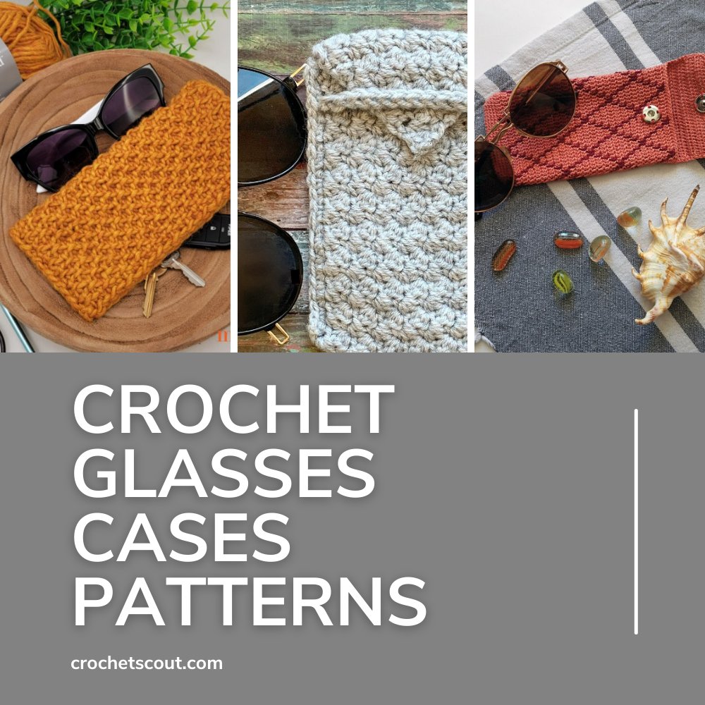 Basketweave Eyeglass Case  Crochet eyeglass cases, Crochet case