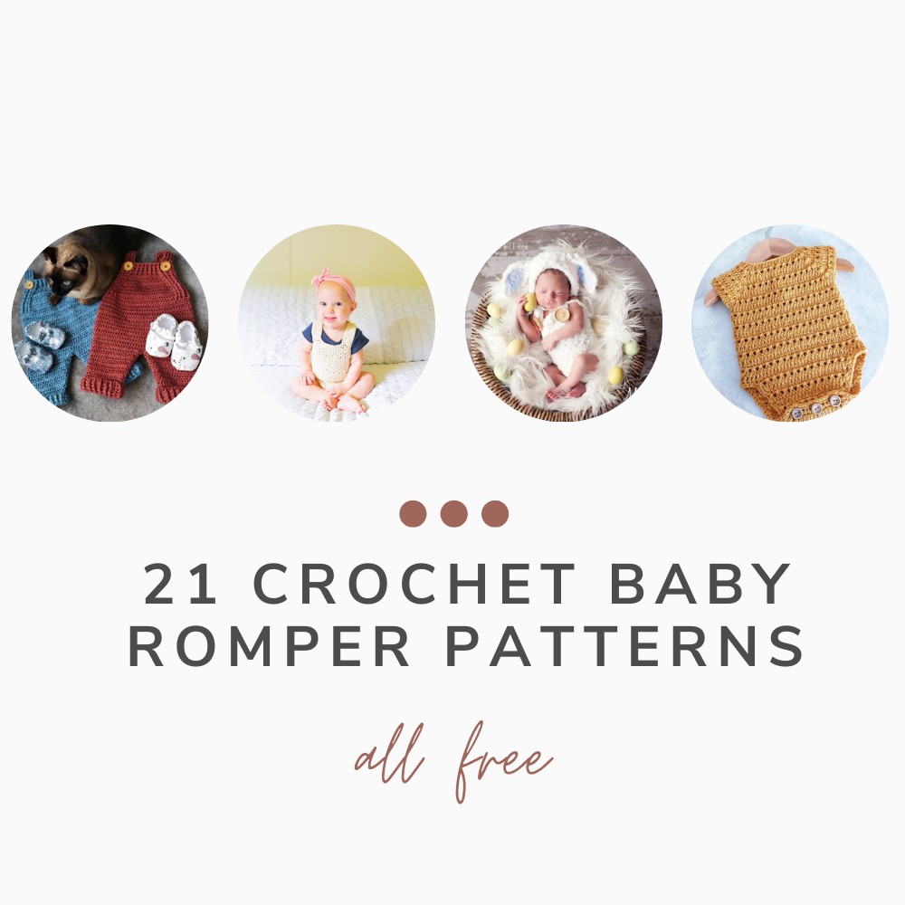Crochet Baby Romper Bjorn, app. 6 - 9 months, free crochet pattern
