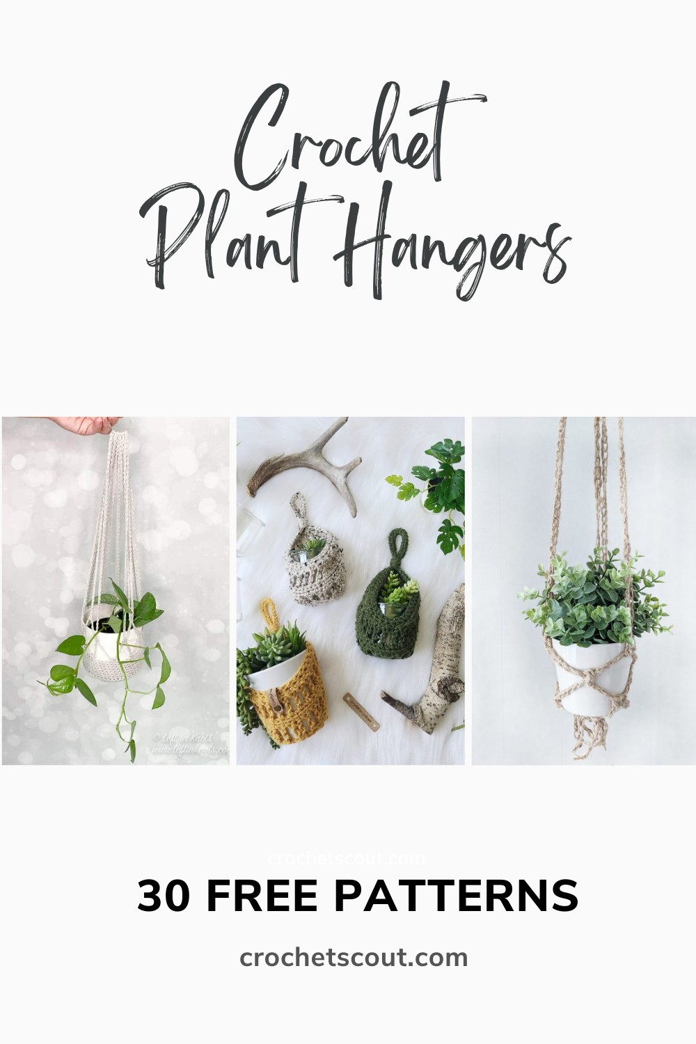 30 Free Crochet Plant Hanger Patterns - Crochet Scout