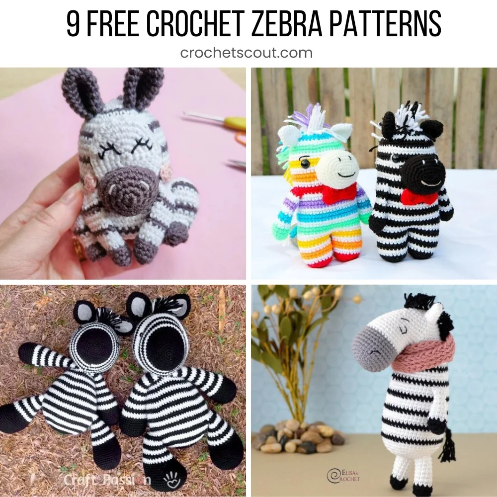 9 Best Free Crochet Zebra Patterns