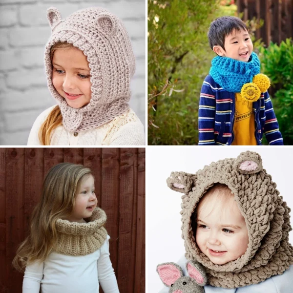 Crochet Cowls for Kids: 25 Free Patterns