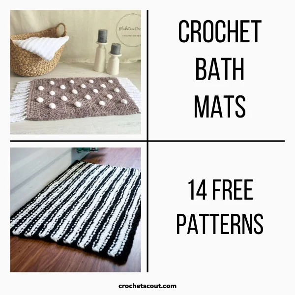 14 Free Crochet Bath Mat Patterns