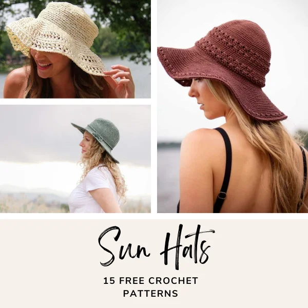 15 Free Crochet Sun Hat Patterns