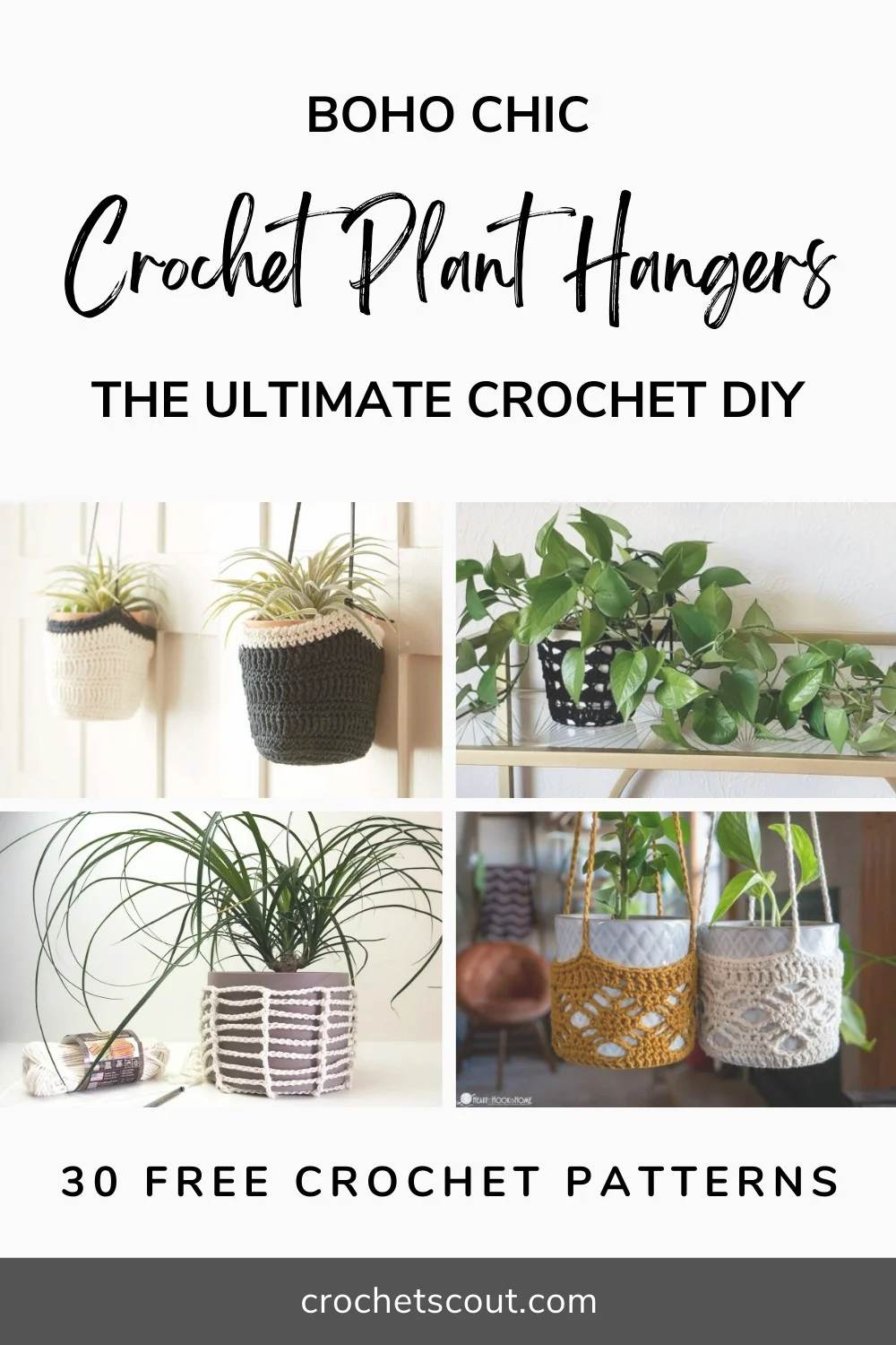 30 Free Crochet Plant Hanger Patterns - Crochet Scout