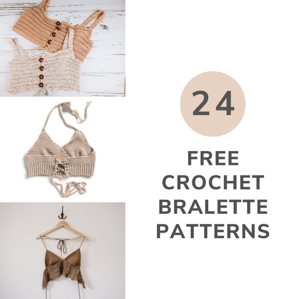Stylish and Free Crochet Bralette Patterns