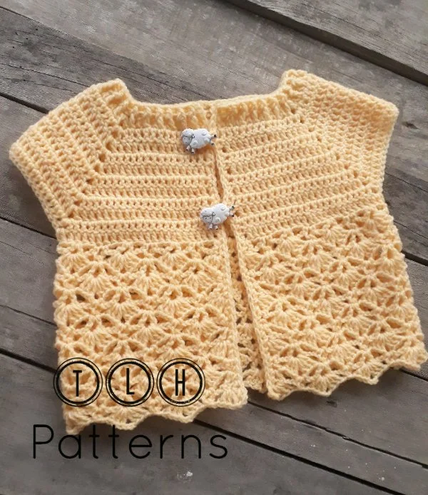 10 Free Short-Sleeved Crochet Baby Cardigan Patterns - Crochet Scout