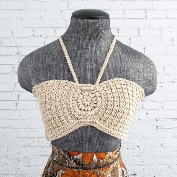 Free Crochet Bralette Pattern, The Ivory Lace Bralette - Carroway