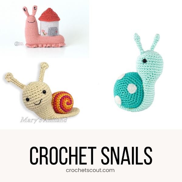 S'mores Snail Crochet Pattern By Stuffing Stuff  Crochet snail, Crochet,  Crochet design pattern