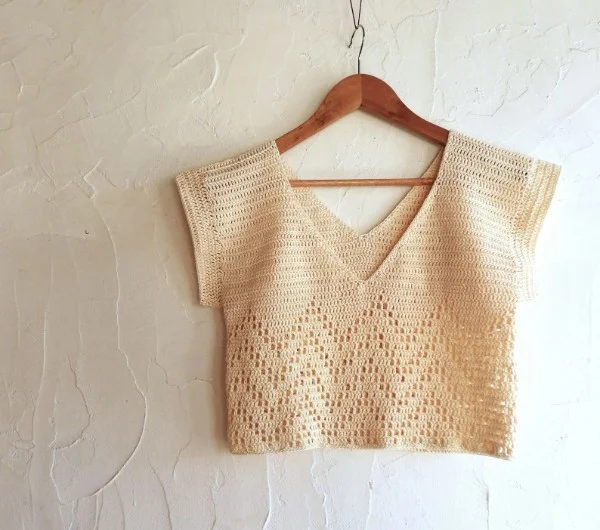 Honeycomb Mesh Crochet Top Pattern - A Crocheted Simplicity