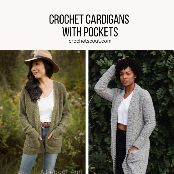 The Blueberry Pocket Cardigan Crochet PDF Pattern -  Canada