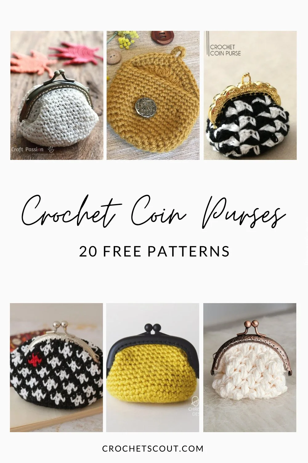 Crochet coin fashion purse