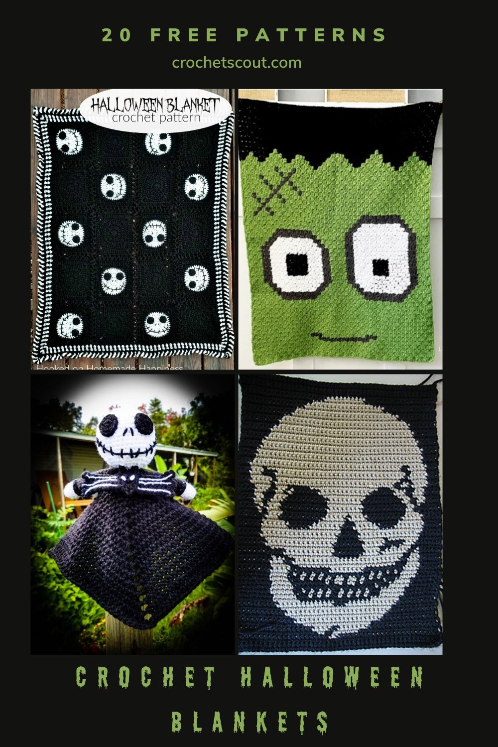 20 Free Crochet Halloween Blanket Patterns Crochet Scout