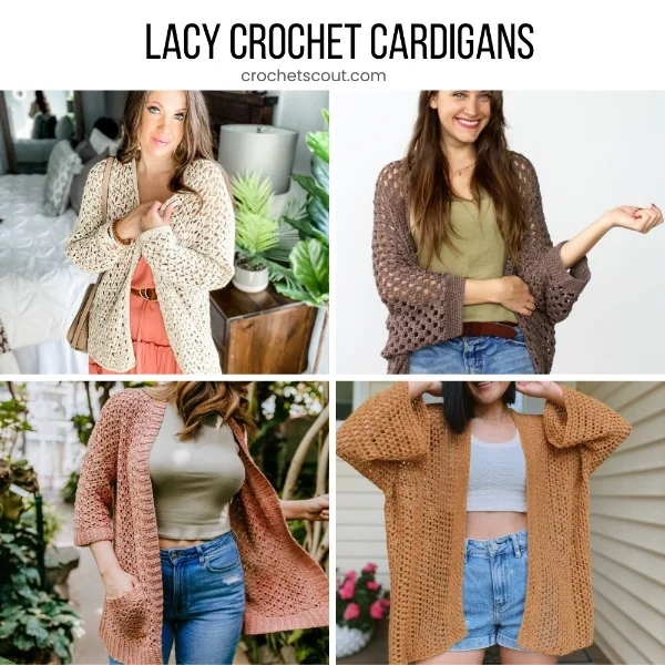 Lacy Crochet Cardigans: 20 Free Patterns